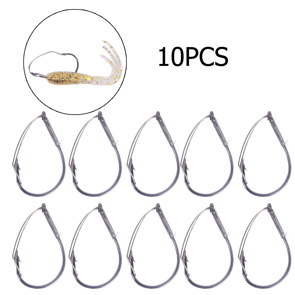 Fishing Hook Weedless - 10 adet/kutu yüksek karbon çelik tuhaf