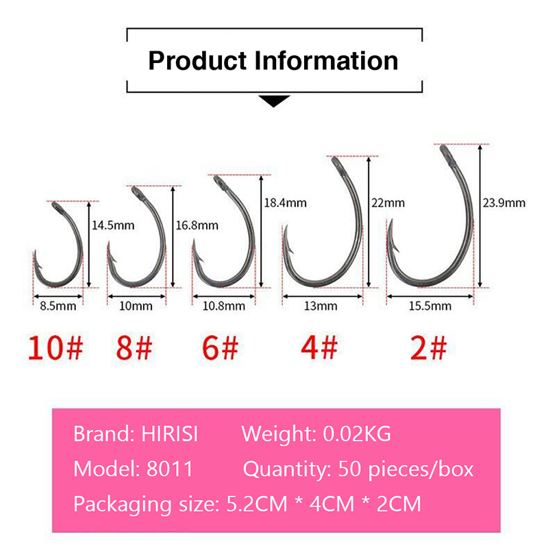 Fishing Hook Box - Yeni Hirisi 50'li Kutulu Kancalar Dikenli