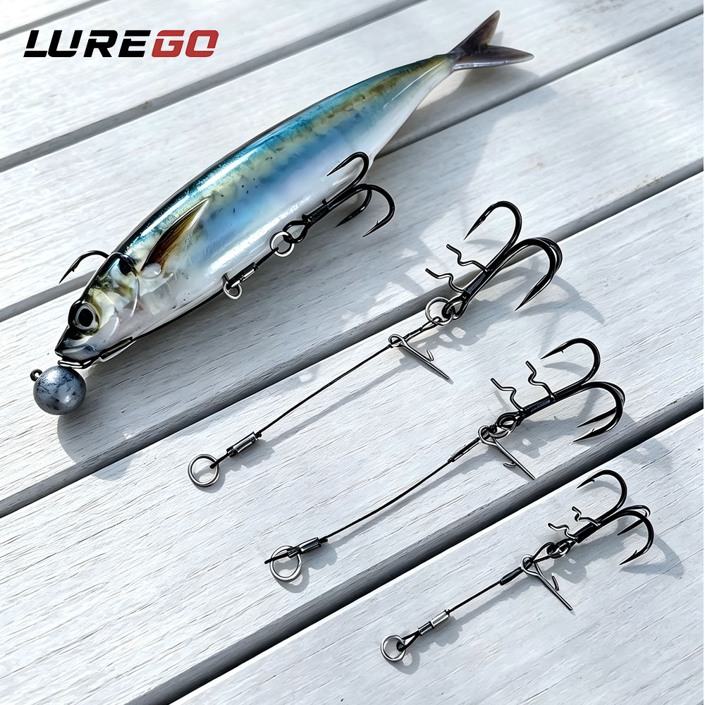 LUREGO 2 Adet Stinger Rig T-Be - Fishing Hook Weedless incelemesi ve fiyatı