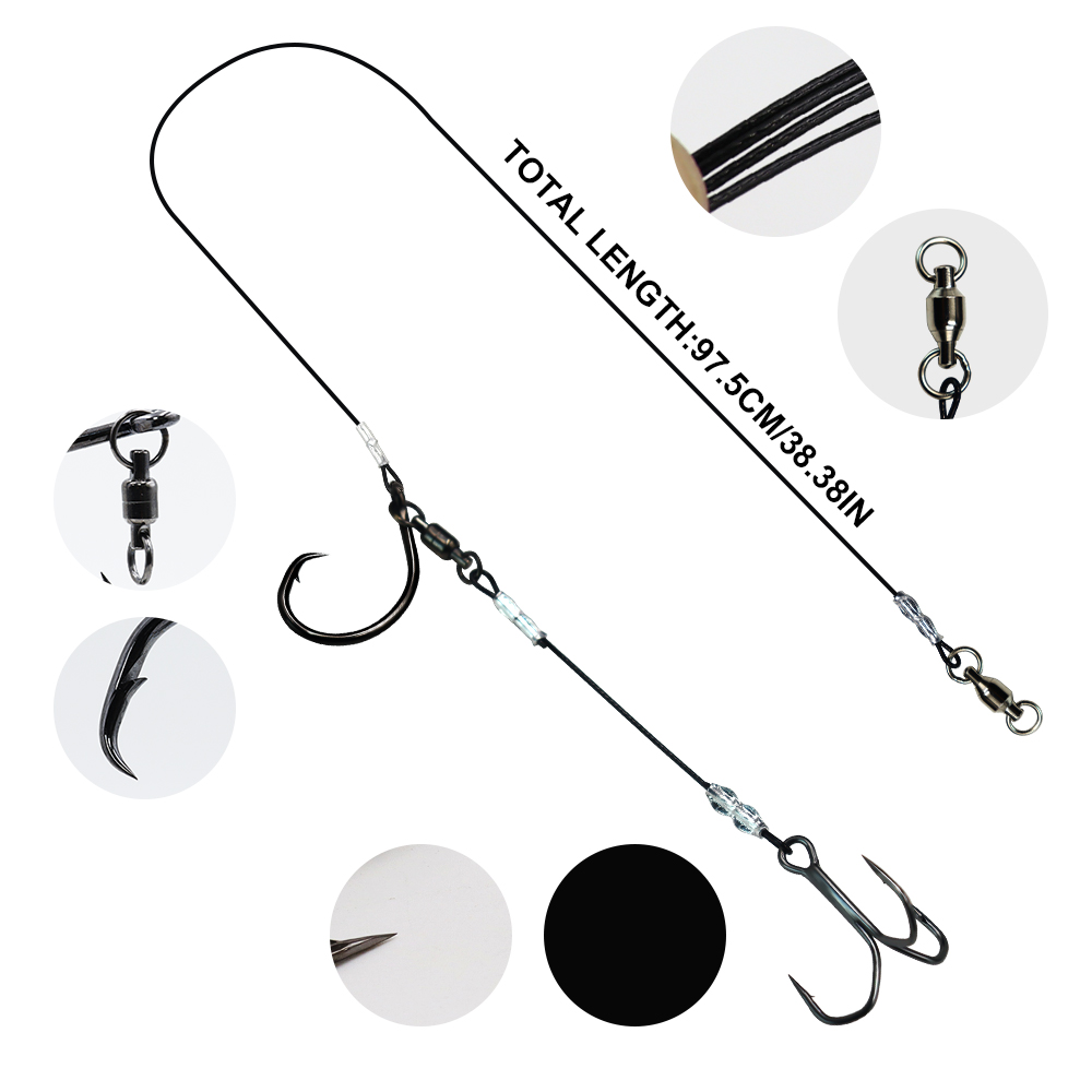 ZYZHE 1/3/5 adet Stinger Rigs  - Fishing Hook Circle incelemesi ve fiyatı