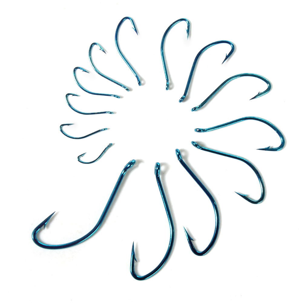 10 adet 2 #-15 # mavi yüksek k - Fishing Hook Circle incelemesi ve fiyatı