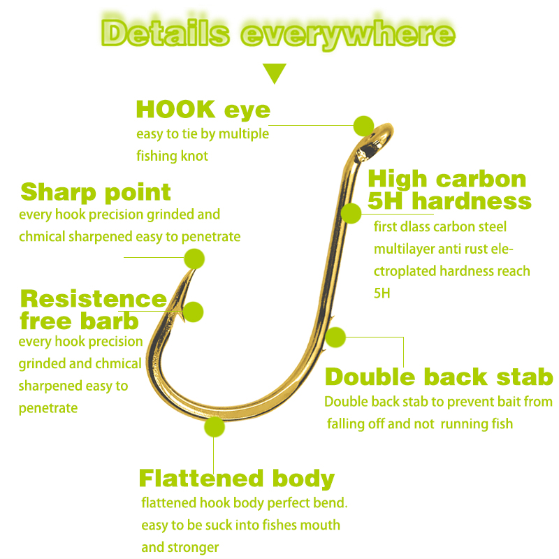 50 adet Balıkçılık Ahtapot Kan - Fishing Hook Circle incelemesi ve fiyatı